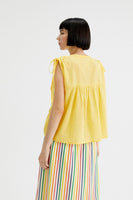 Sleeveless Top With Shoulder Ties
