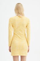 Gingham Fitted Dress