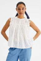 Sleeveless Top With Shoulder Ties