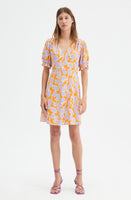 Fruit Puff Sleeve Dress