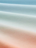 Ombre Cropped Short Sleeve Sweatshirt