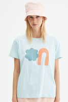 Textured Print T Shirt