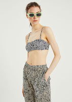 Flores Bandeau Bikini Top