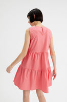 Pink Flare Cut Mini Dress