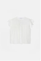 Sleeveless Top With Shoulder Ties