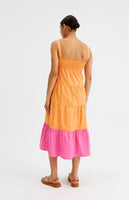 Two Tone Midi Dress