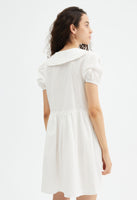Extended Collar Mini Dress