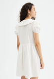 Extended Collar Mini Dress