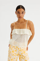 Crochet Tank Top With Tie Straps