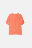 Orange Crinkle Short Sleeve Shirt