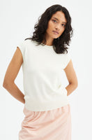 Oversized Sleeveless Knit Jumper