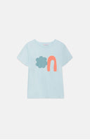 Textured Print T Shirt