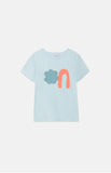Textured Print T Shirt