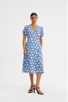 Passion Fruit Print Wrap Dress