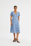 Passion Fruit Print Wrap Dress