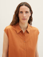Sleeveless Shirt Dress