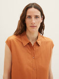 Sleeveless Shirt Dress