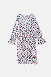 Heart Print Oversized Mini Dress