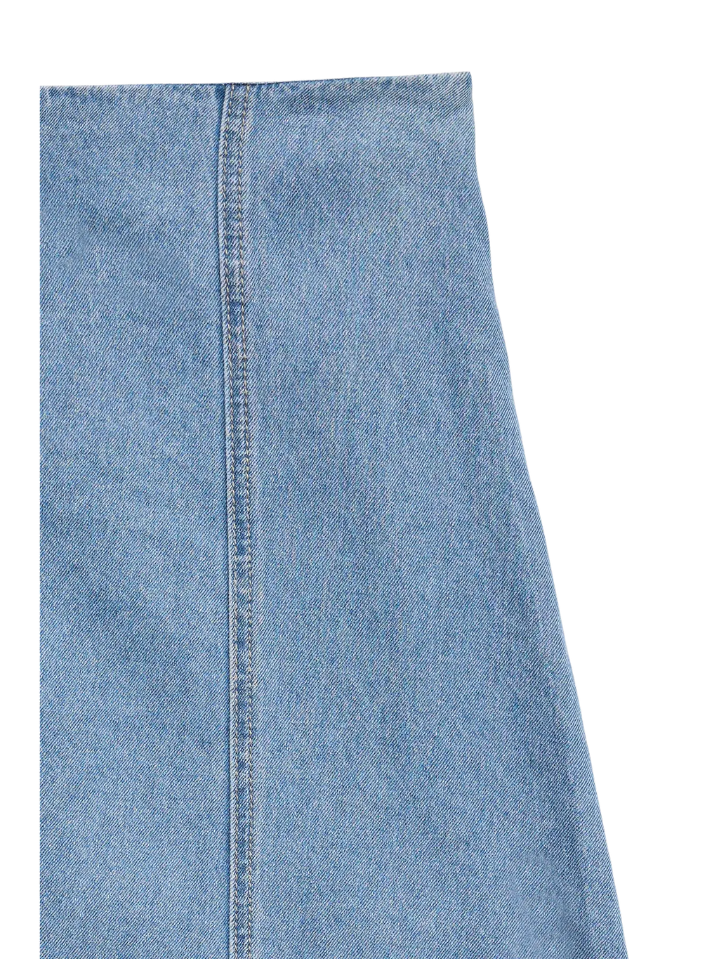 Sigga A-Line Denim Skirt - Light Blue Denim