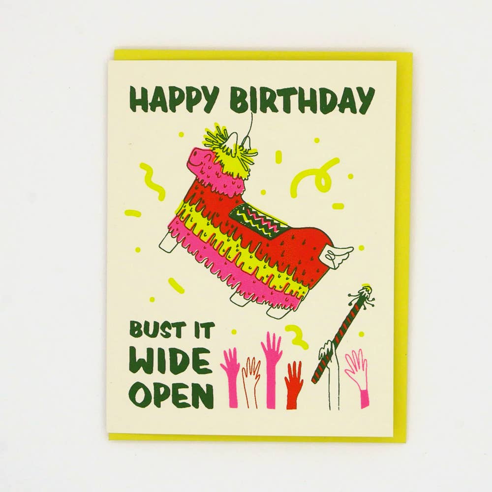 Piñata Birthday Greeting Card