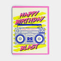 Radio Blaster Birthday Greeting Card