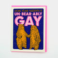 Un-Bear-Ably Gay Wedding Greeting Card