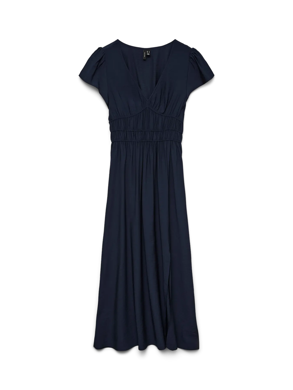 Nellie V-Neck Short Sleeve Dress - Navy Blazer