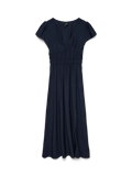 Nellie V-Neck Short Sleeve Dress - Navy Blazer