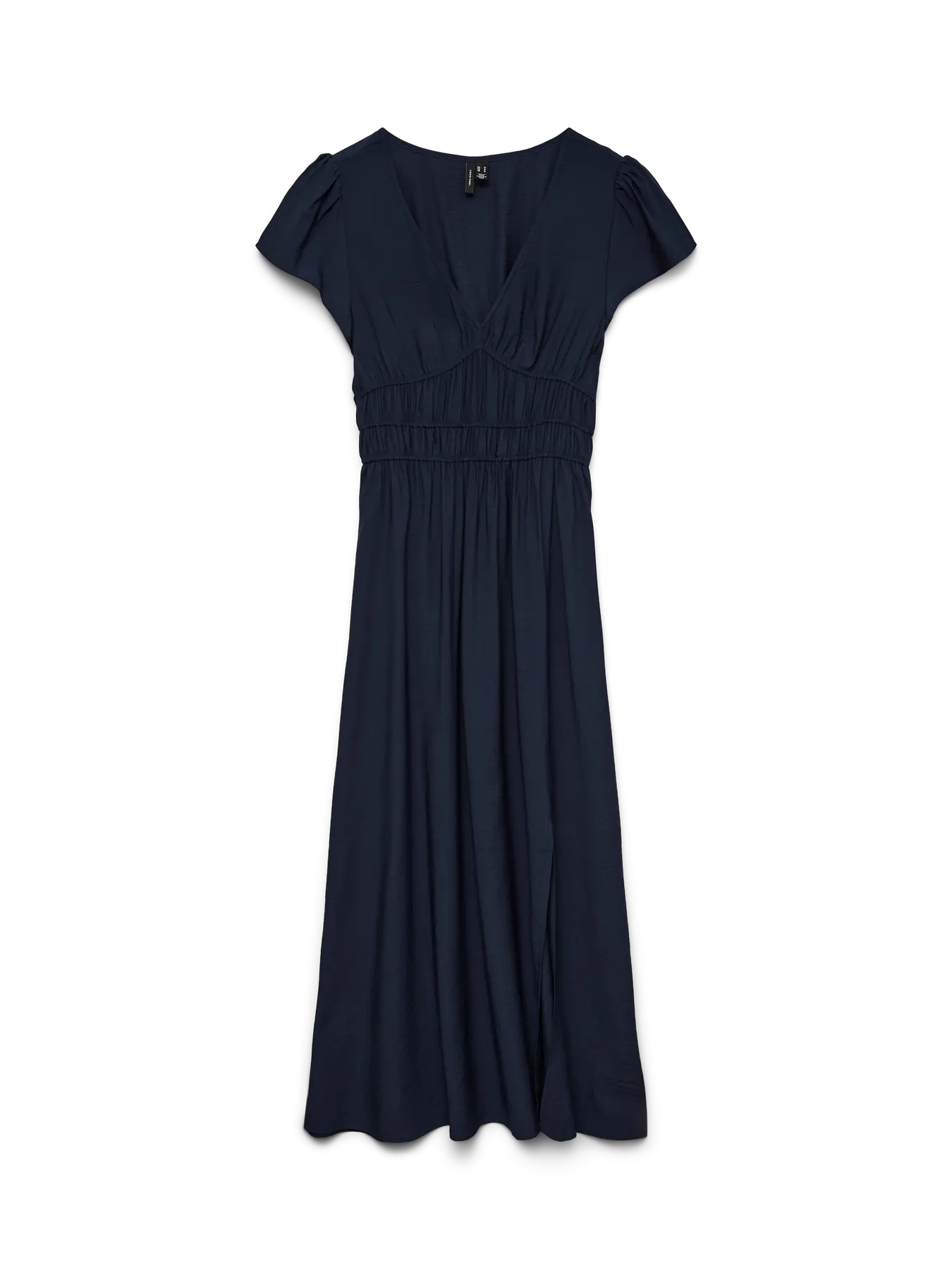 Nellie V-Neck Short Sleeve Dress - Navy Blazer