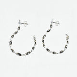 Twisted Ribbon Half Hoops - Large