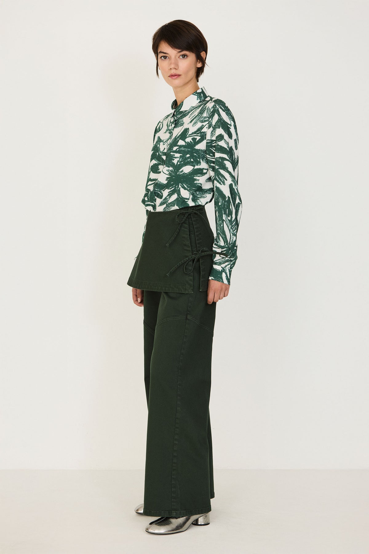Leunda GOTS Trouser - Dark Green