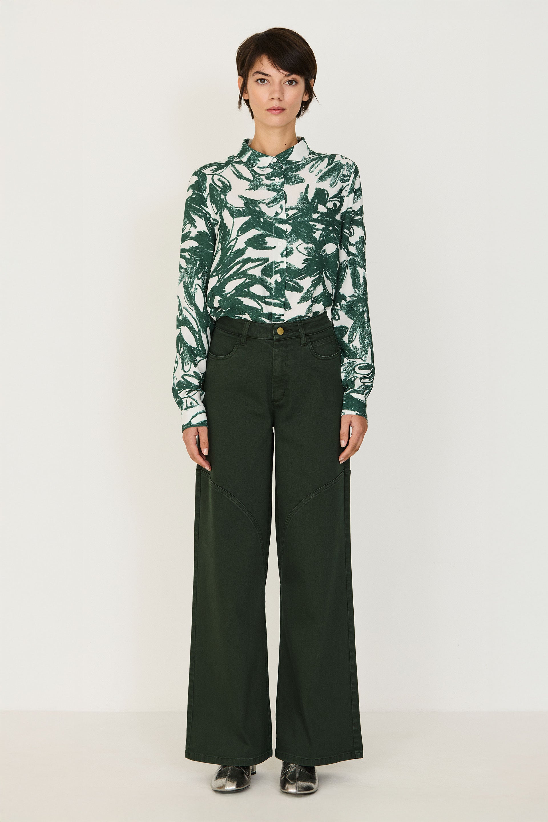 Leunda GOTS Trouser - Dark Green