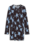 Kendal Long Sleeve Short Plissé Dress