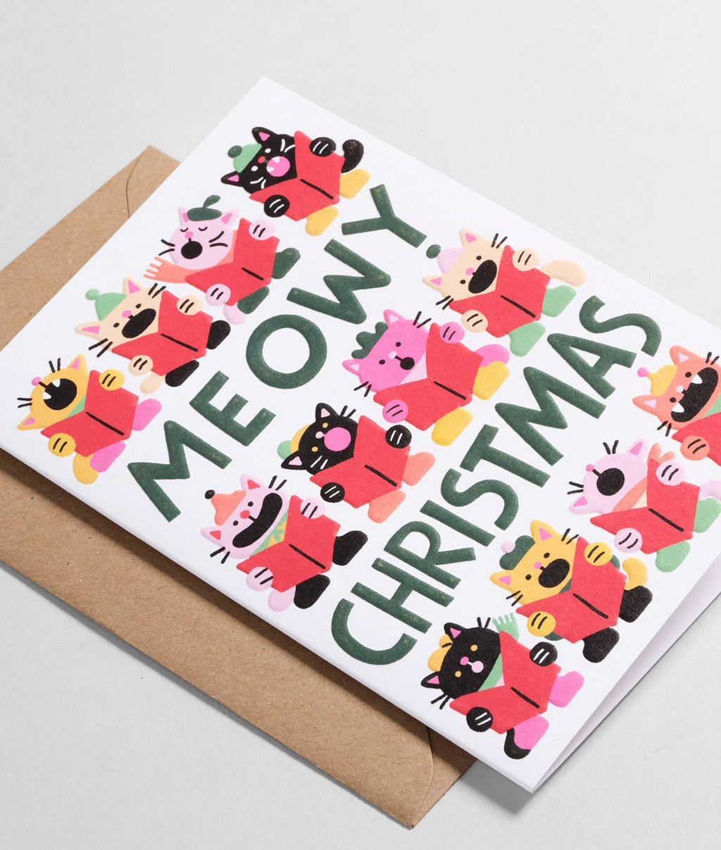 Meowy Christmas Holiday Greeting Card