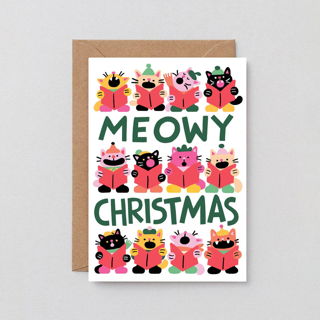 Meowy Christmas Holiday Greeting Card