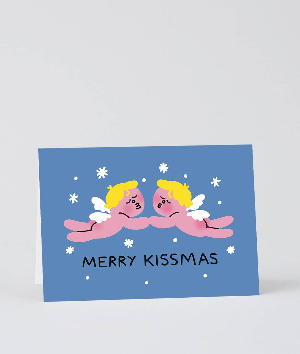 Merry Kissmas Holiday Greeting Card