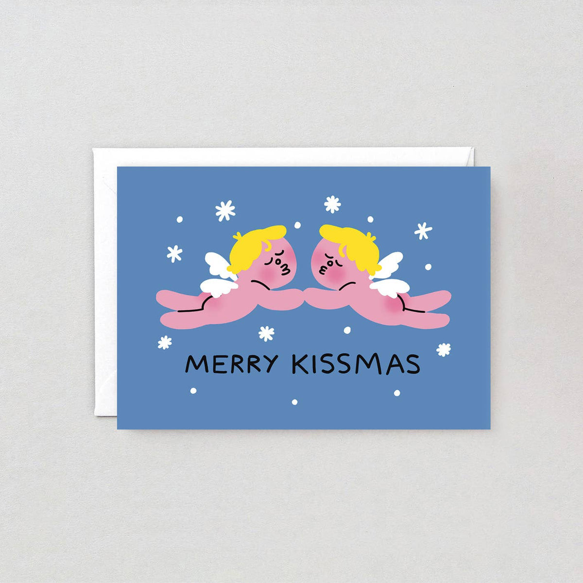 Merry Kissmas Holiday Greeting Card
