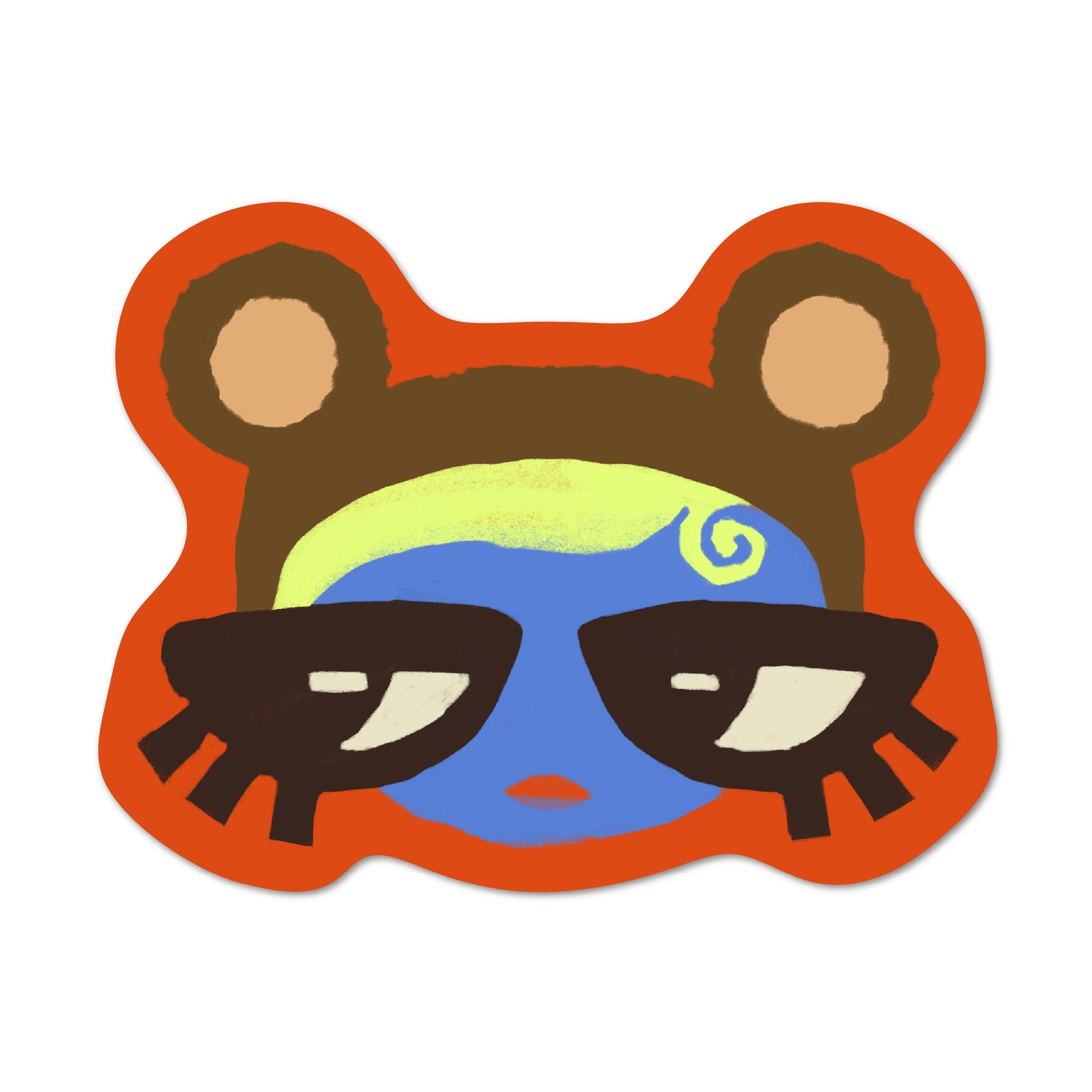 Monkey Girl Sticker