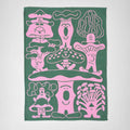 Mushrooms Woven Cotton Tea Towel