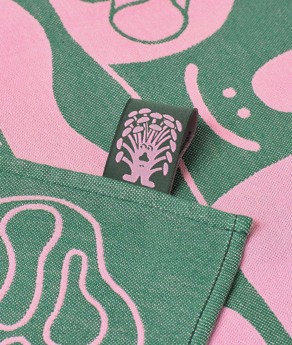 Mushrooms Woven Cotton Tea Towel