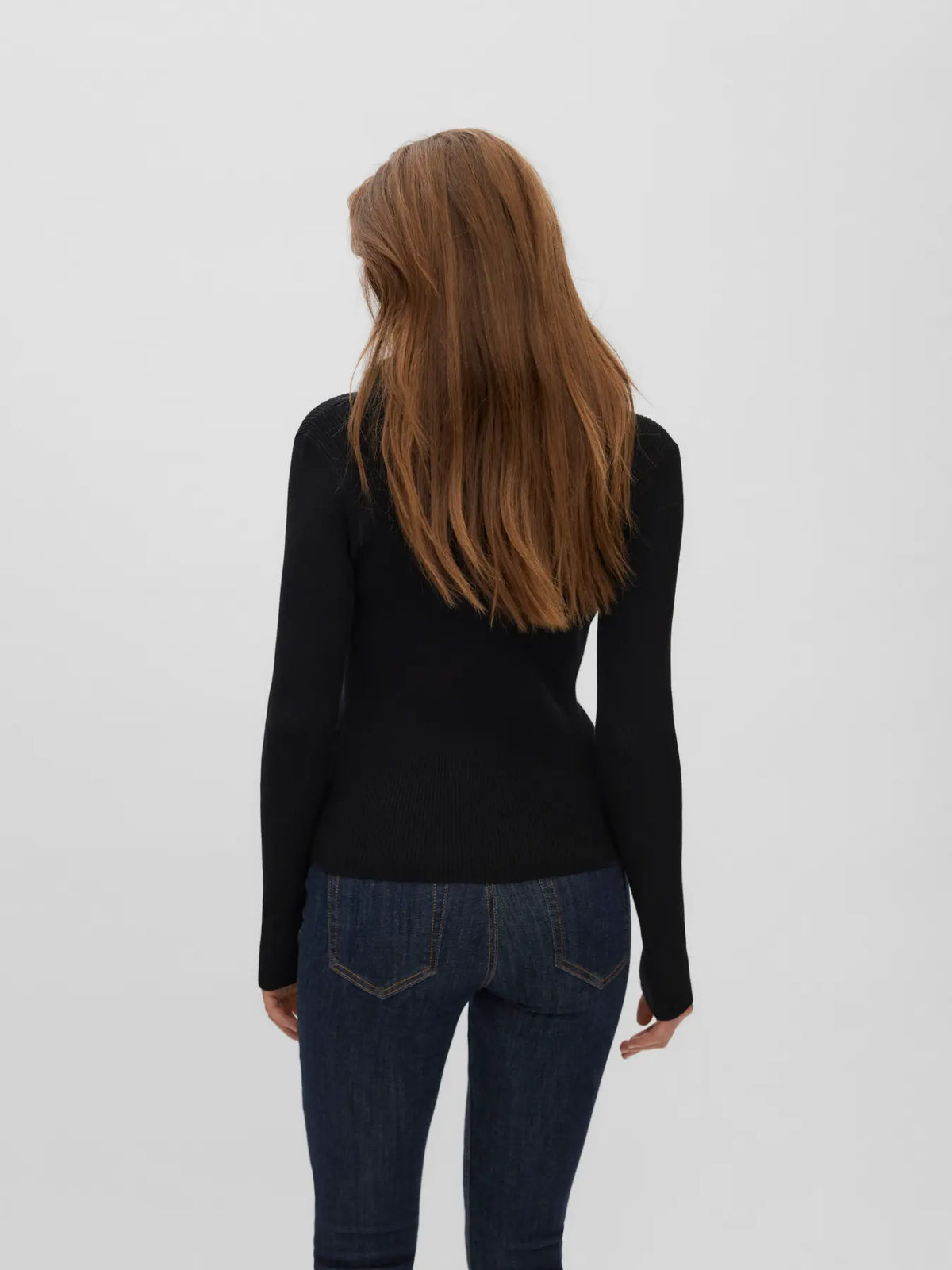 Phoenix V-Neck Faux Fur Cardigan - Black