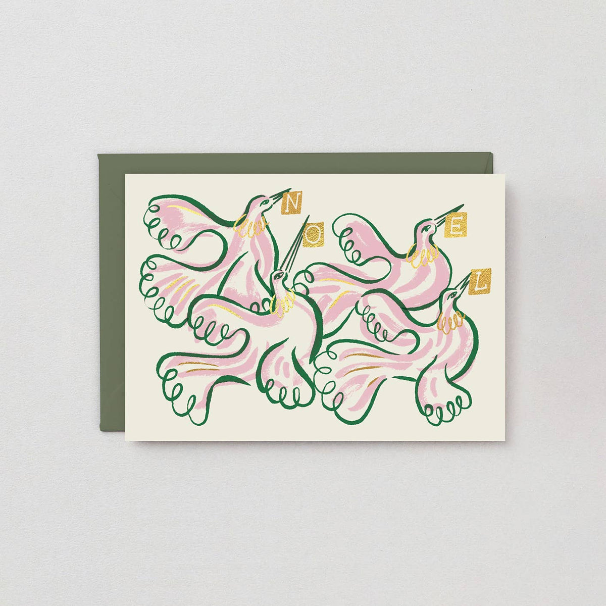 Noel Doves Holiday Greeting Card