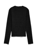 Zia Long Sleeve Funnel Neck Top - Black
