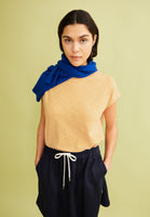 Oneliaa Lovely Stripes Organic Cotton T Shirt - Oatmilk/Light Tangerine