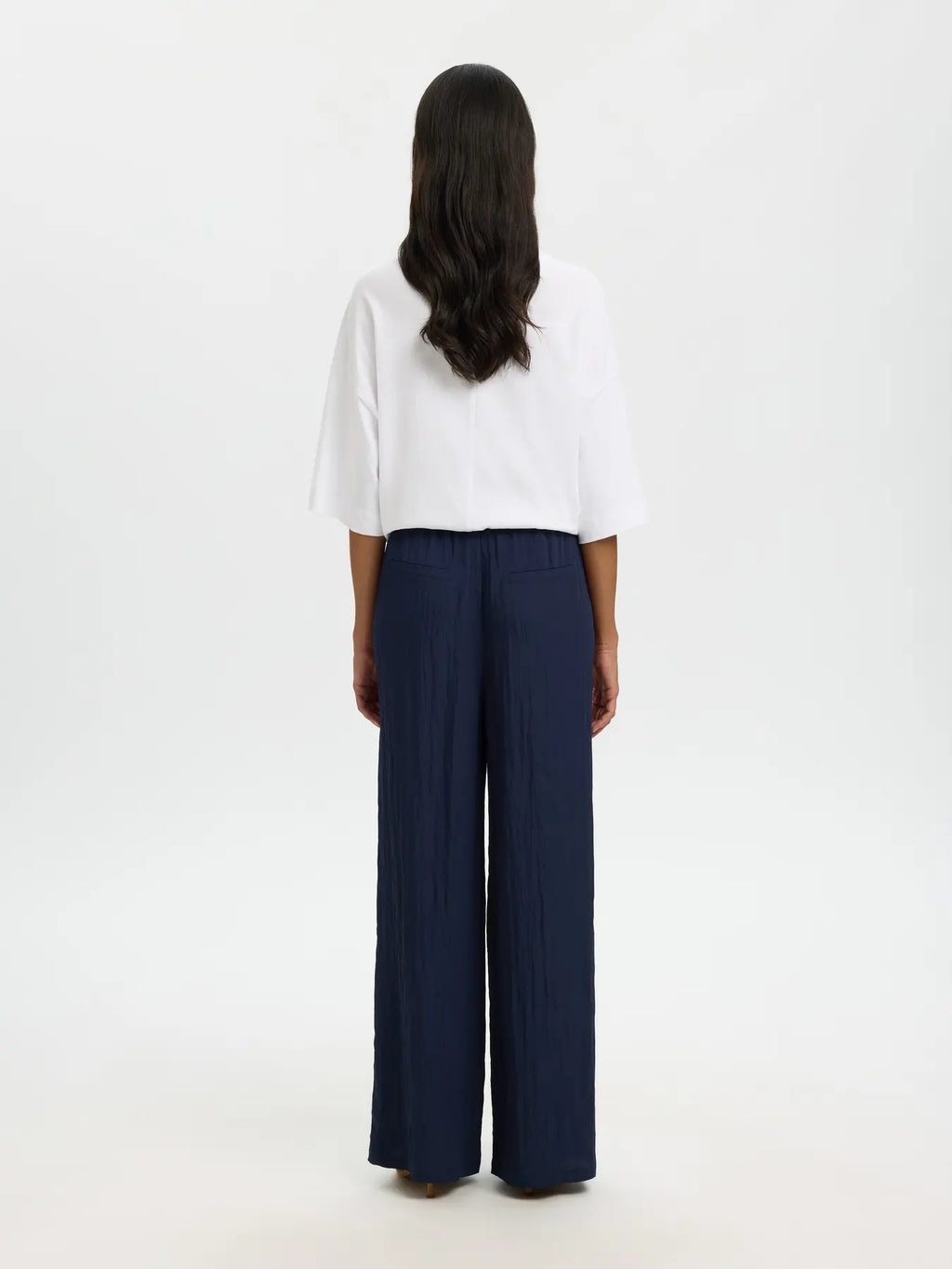 Fiona High Waisted String Pant - Dark Sapphire