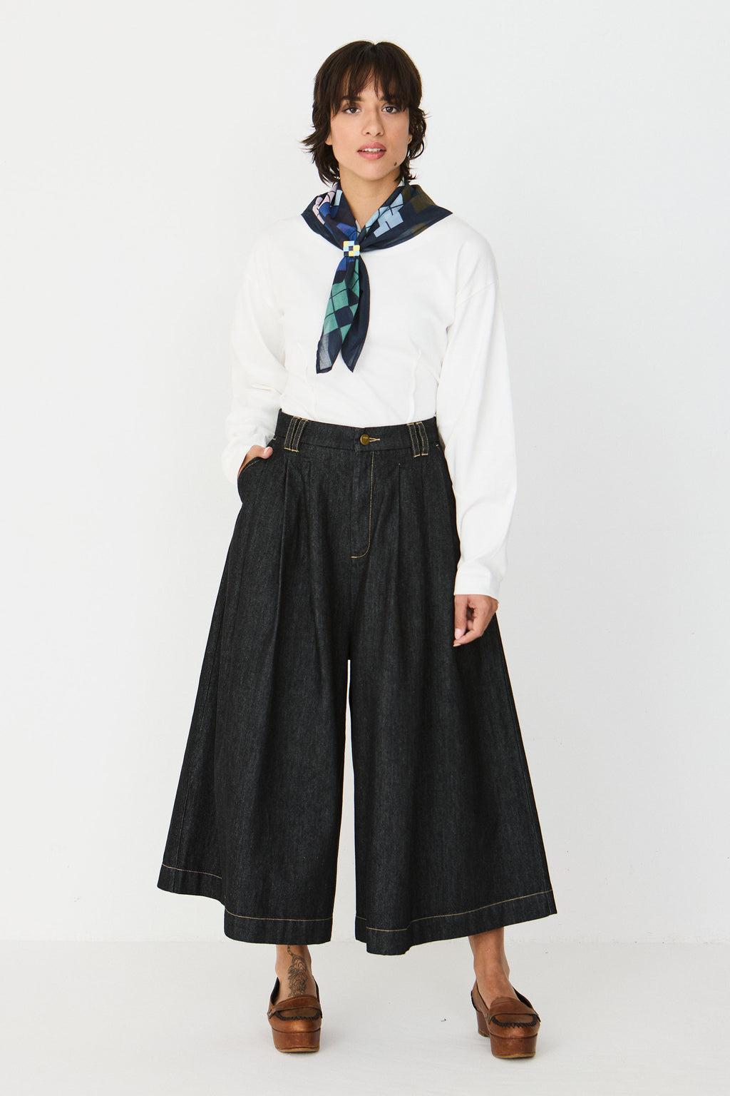 Saioa GOTS Trouser - Black Denim
