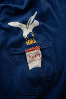 Scrappy Seagull Pocket Tee - Navy