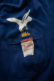 Scrappy Seagull Pocket Tee - Navy