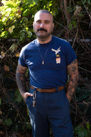 Scrappy Seagull Pocket Tee - Navy