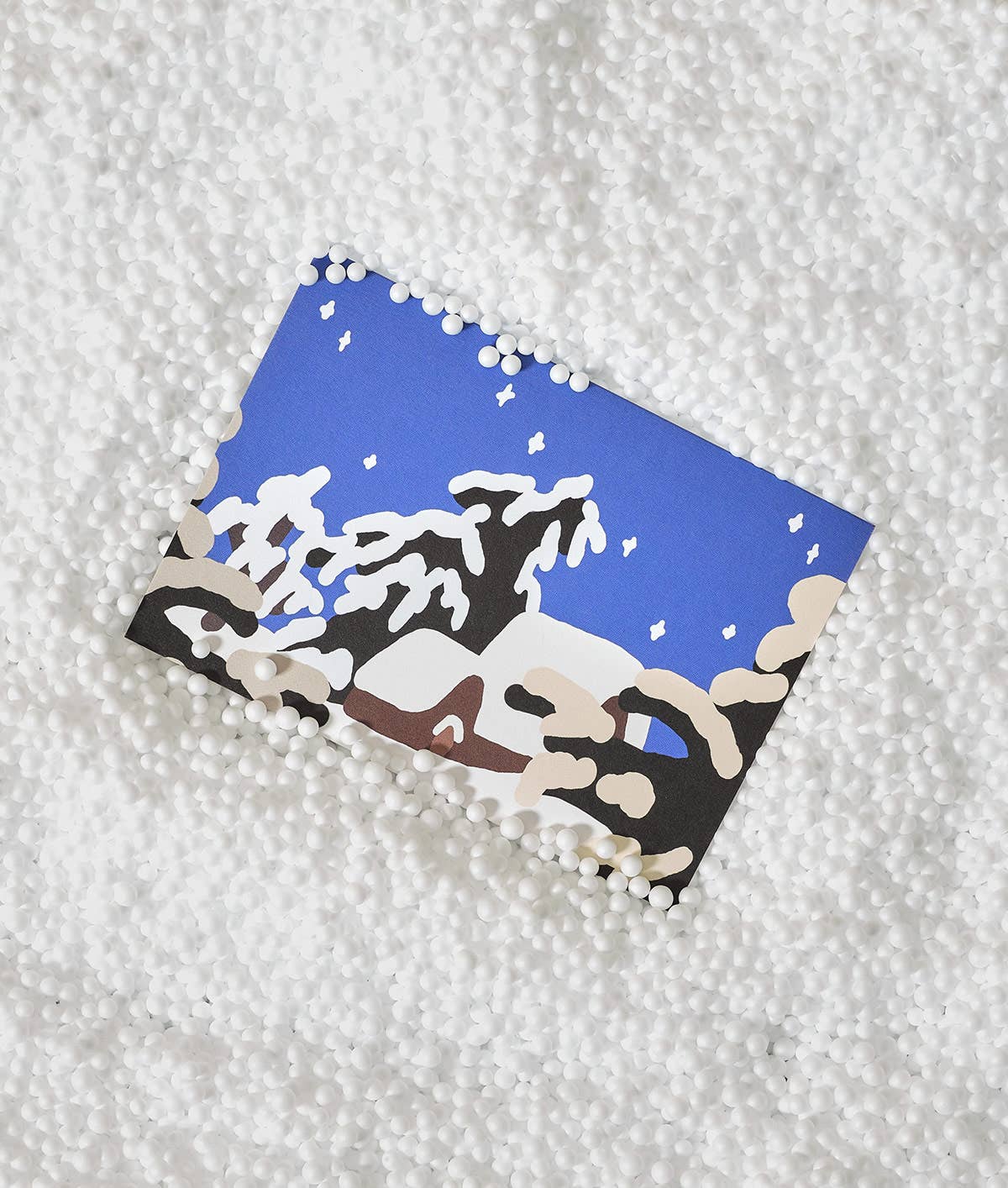 Snow Scene Holiday Greeting Card